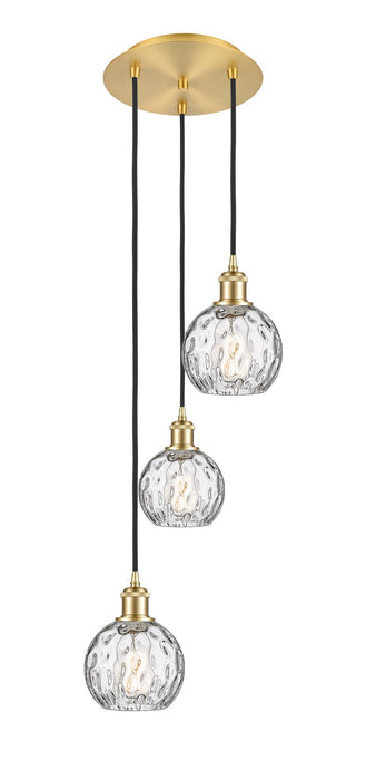 Innovations - 113B-3P-SG-G1215-6 - Three Light Pendant - Ballston - Satin Gold