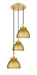 Innovations - 113B-3P-SG-M14-SG - Three Light Pendant - Ballston - Satin Gold