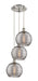 Innovations - 113B-3P-SN-G1213-10SM - Three Light Pendant - Ballston - Brushed Satin Nickel