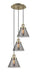 Innovations - 113F-3P-AB-G43 - Three Light Pendant - Franklin Restoration - Antique Brass