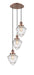 Innovations - 113F-3P-AC-G664-7 - Three Light Pendant - Franklin Restoration - Antique Copper