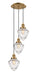 Innovations - 113F-3P-BB-G664-7 - Three Light Pendant - Franklin Restoration - Brushed Brass