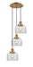 Innovations - 113F-3P-BB-G72 - Three Light Pendant - Franklin Restoration - Brushed Brass