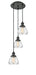 Innovations - 113F-3P-BK-G172 - Three Light Pendant - Franklin Restoration - Matte Black