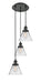 Innovations - 113F-3P-BK-G42 - Three Light Pendant - Franklin Restoration - Matte Black