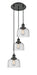 Innovations - 113F-3P-BK-G74 - Three Light Pendant - Franklin Restoration - Matte Black