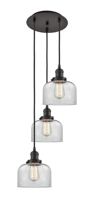 Innovations - 113F-3P-OB-G72 - Three Light Pendant - Franklin Restoration - Oil Rubbed Bronze