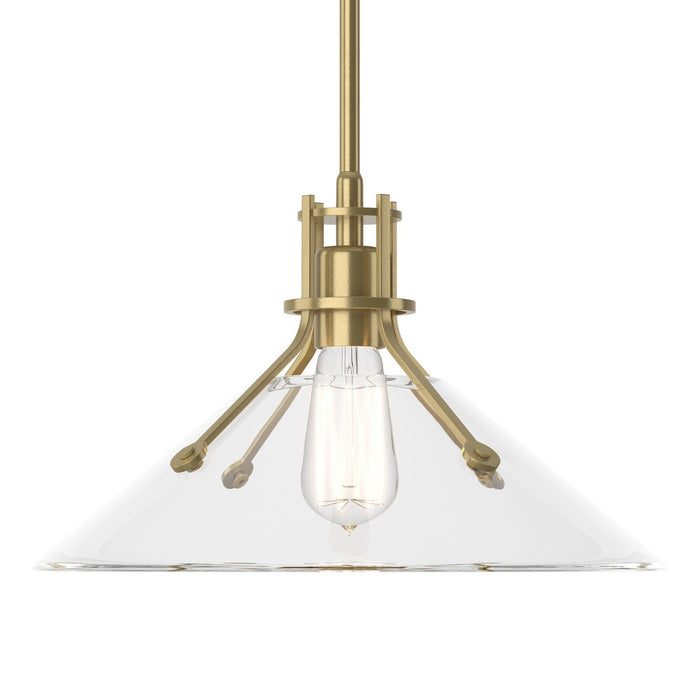 Hubbardton Forge - 134553-SKT-MULT-86-ZM0686 - One Light Pendant - Henry - Modern Brass