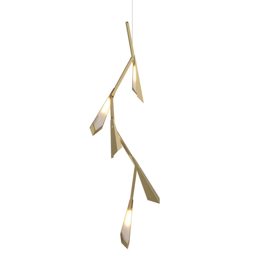 Hubbardton Forge - 135001-LED-STND-86 - LED Pendant - Quill - Modern Brass