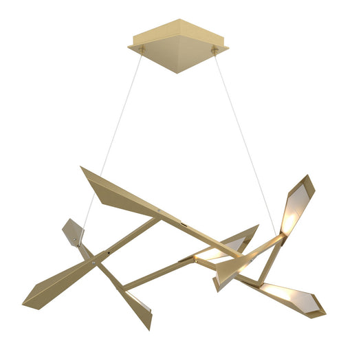 Hubbardton Forge - 135003-LED-STND-86 - LED Pendant - Quill - Modern Brass