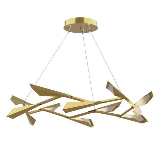 Hubbardton Forge - 135005-LED-STND-86 - LED Pendant - Quill - Modern Brass