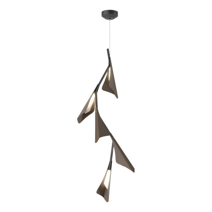 Hubbardton Forge - 135006-LED-STND-10-05 - LED Pendant - Plume - Black