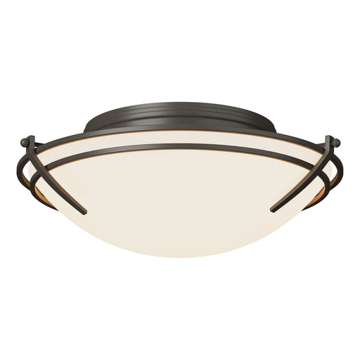 Tryne Two Light Flush Mount Dark Smoke