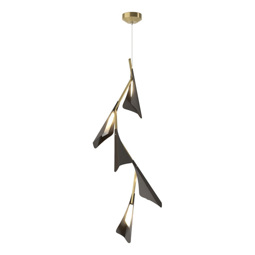 Plume LED Pendant Modern Brass