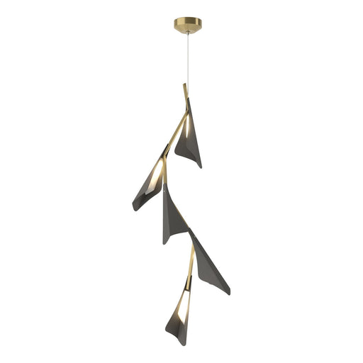 Plume LED Pendant Modern Brass
