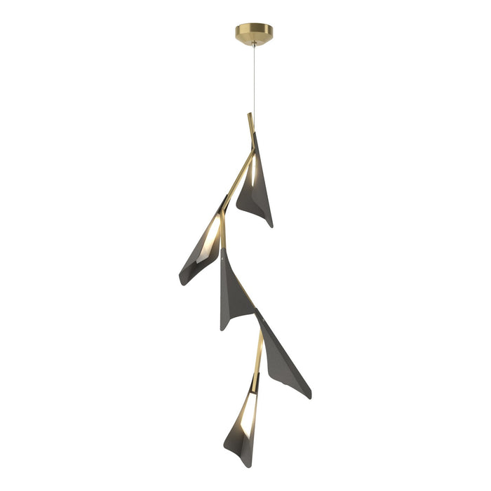 Hubbardton Forge - 135006-LED-STND-86-20 - LED Pendant - Plume - Modern Brass