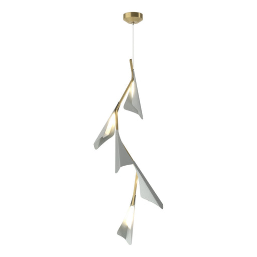 Plume LED Pendant Modern Brass