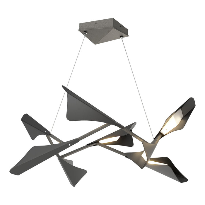 Hubbardton Forge - 135007-LED-STND-20-10 - LED Pendant - Plume - Natural Iron