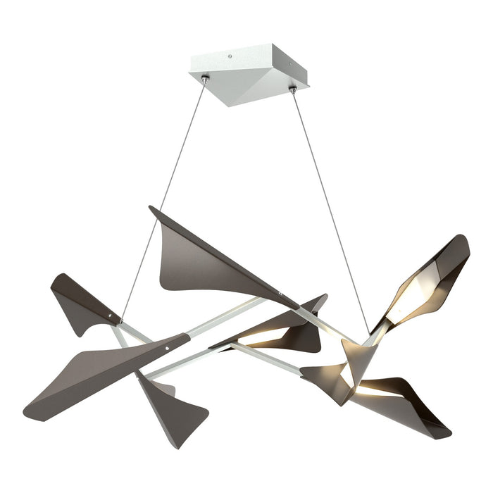 Hubbardton Forge - 135007-LED-STND-82-14 - LED Pendant - Plume - Vintage Platinum