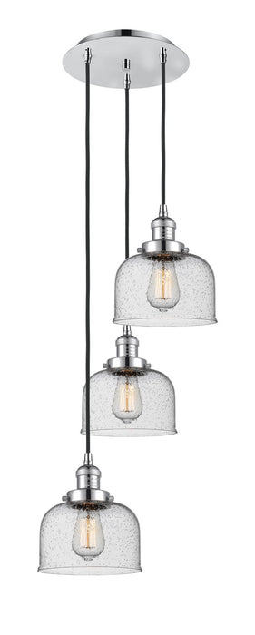 Innovations - 113F-3P-PC-G74 - Three Light Pendant - Franklin Restoration - Polished Chrome