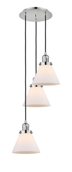 Innovations - 113F-3P-PN-G41 - Three Light Pendant - Franklin Restoration - Polished Nickel