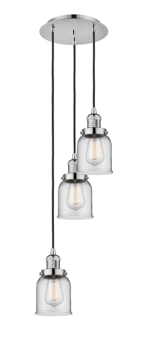 Innovations - 113F-3P-PN-G52 - Three Light Pendant - Franklin Restoration - Polished Nickel