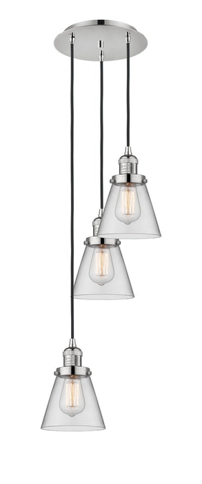 Innovations - 113F-3P-PN-G62 - Three Light Pendant - Franklin Restoration - Polished Nickel