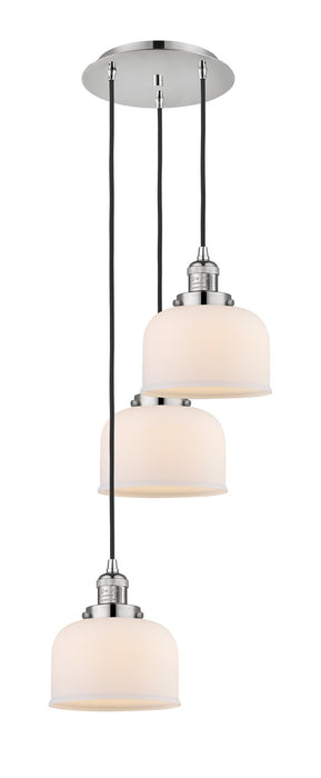 Innovations - 113F-3P-PN-G71 - Three Light Pendant - Franklin Restoration - Polished Nickel