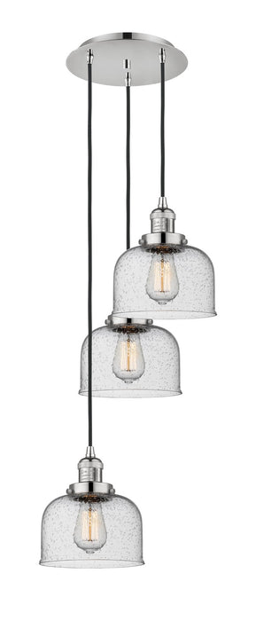 Innovations - 113F-3P-PN-G74 - Three Light Pendant - Franklin Restoration - Polished Nickel