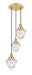 Innovations - 113F-3P-SG-G664-7 - Three Light Pendant - Franklin Restoration - Satin Gold