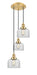 Innovations - 113F-3P-SG-G72 - Three Light Pendant - Franklin Restoration - Satin Gold