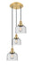 Innovations - 113F-3P-SG-G74 - Three Light Pendant - Franklin Restoration - Satin Gold