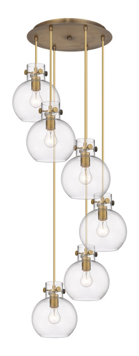 Innovations - 116-410-1PS-BB-G410-8CL - Four Light Pendant - Downtown Urban - Brushed Brass