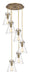 Innovations - 116-410-1PS-BB-G411-8SDY - Nine Light Pendant - Downtown Urban - Brushed Brass