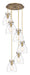 Innovations - 116-410-1PS-BB-G412-8CL - Eight Light Pendant - Downtown Urban - Brushed Brass