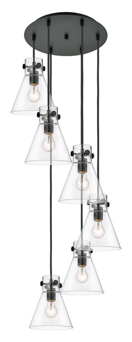 Innovations - 116-410-1PS-BK-G411-8CL - Three Light Pendant - Downtown Urban - Matte Black