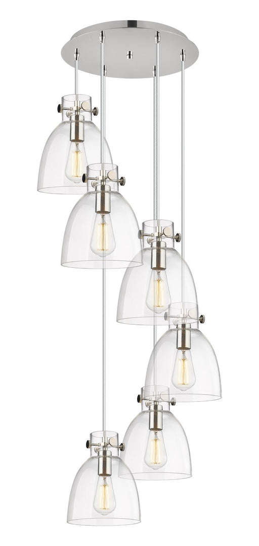 Innovations - 116-410-1PS-PN-G412-8CL - Three Light Pendant - Downtown Urban - Polished Nickel