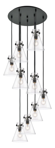 Downtown Urban Nine Light Pendant