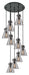 Innovations - 119-410-1PS-BK-G411-8SM - Six Light Pendant - Downtown Urban - Matte Black