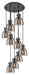 Innovations - 119-410-1PS-BK-G412-8SM - Eight Light Pendant - Downtown Urban - Matte Black