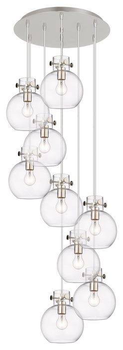 Innovations - 119-410-1PS-PN-G410-8CL - Four Light Pendant - Newton - Polished Nickel