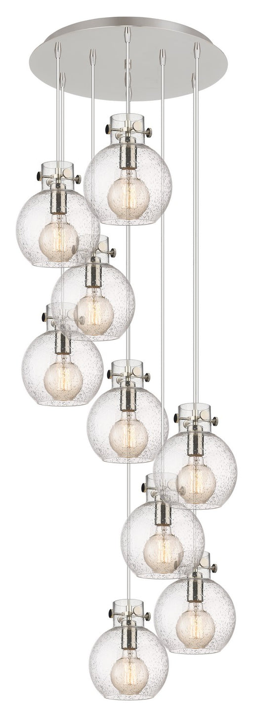 Innovations - 119-410-1PS-PN-G410-8SDY - Seven Light Pendant - Newton - Polished Nickel