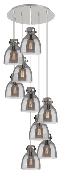 Innovations - 119-410-1PS-PN-G412-8SM - Five Light Pendant - Downtown Urban - Polished Nickel