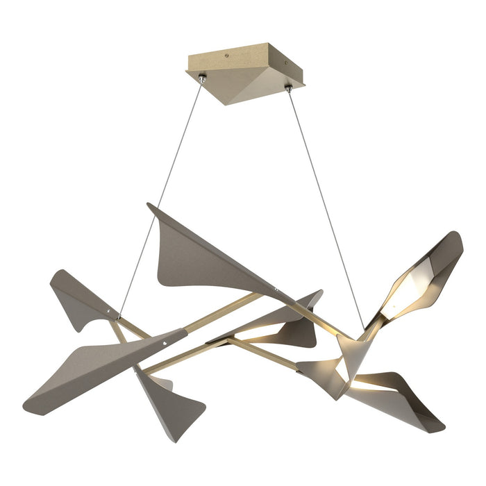 Hubbardton Forge - 135007-LED-STND-84-07 - LED Pendant - Plume - Soft Gold
