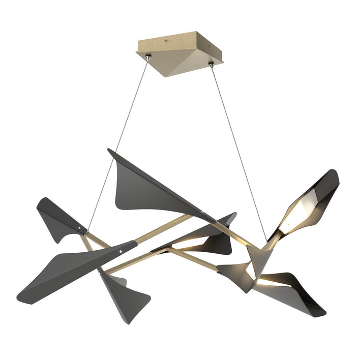 Hubbardton Forge - 135007-LED-STND-84-10 - LED Pendant - Plume - Soft Gold