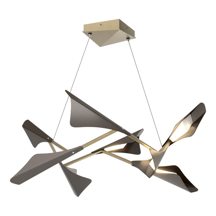 Hubbardton Forge - 135007-LED-STND-84-14 - LED Pendant - Plume - Soft Gold