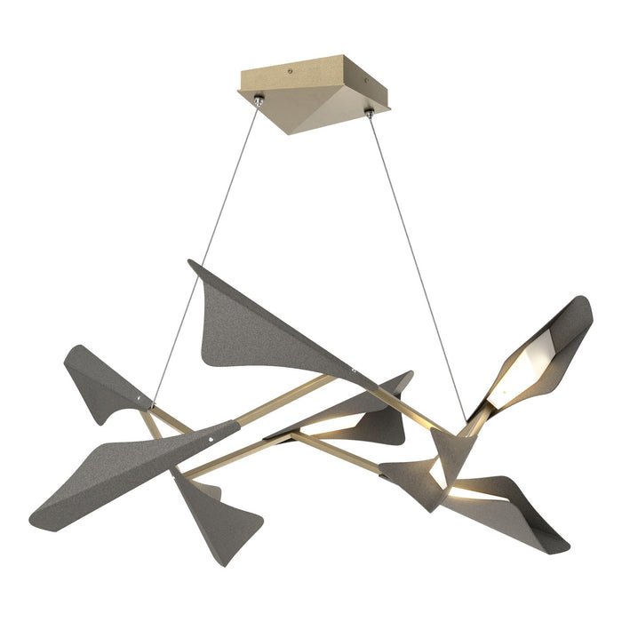 Hubbardton Forge - 135007-LED-STND-84-20 - LED Pendant - Plume - Soft Gold
