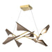 Hubbardton Forge - 135007-LED-STND-86-05 - LED Pendant - Plume - Modern Brass