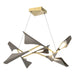 Hubbardton Forge - 135007-LED-STND-86-07 - LED Pendant - Plume - Modern Brass