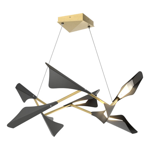Plume LED Pendant Modern Brass